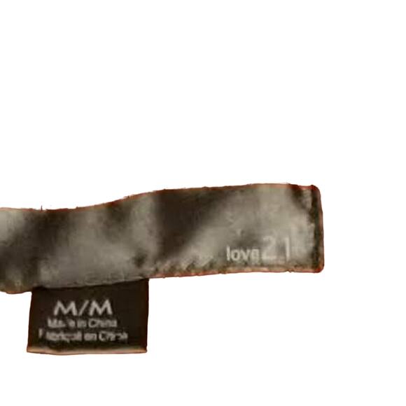 4/$20 Love21 Forever 21 Sleeveless Red Orange Ruffle Dress - Size M - Picture 5 of 5